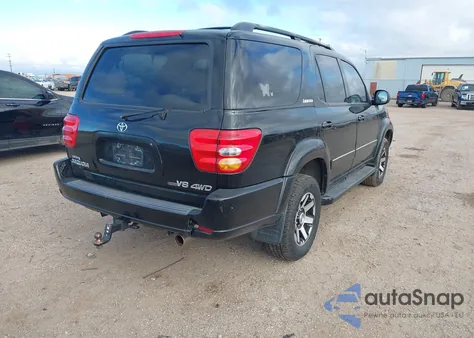 2004 Toyota Sequoia Limited V8 z USA, uszkodzony, nr VIN 5TDBT48A14S228810